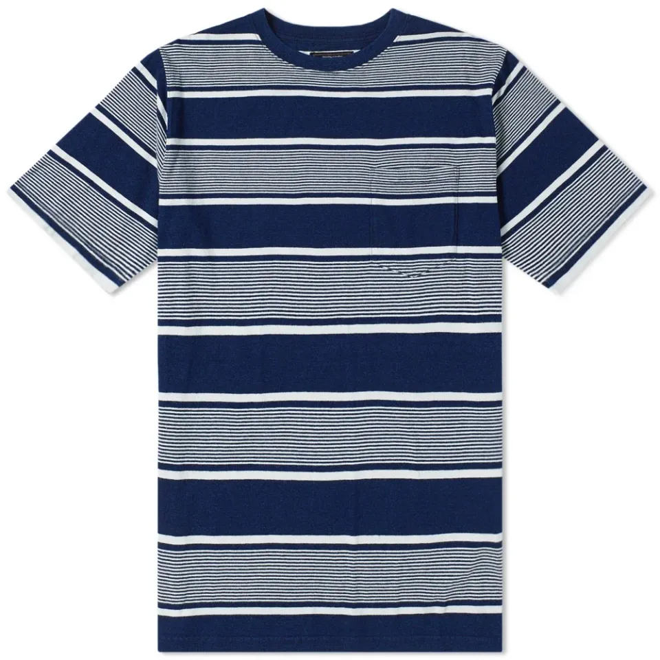 Indigo Multi Stripe Pocket Tee