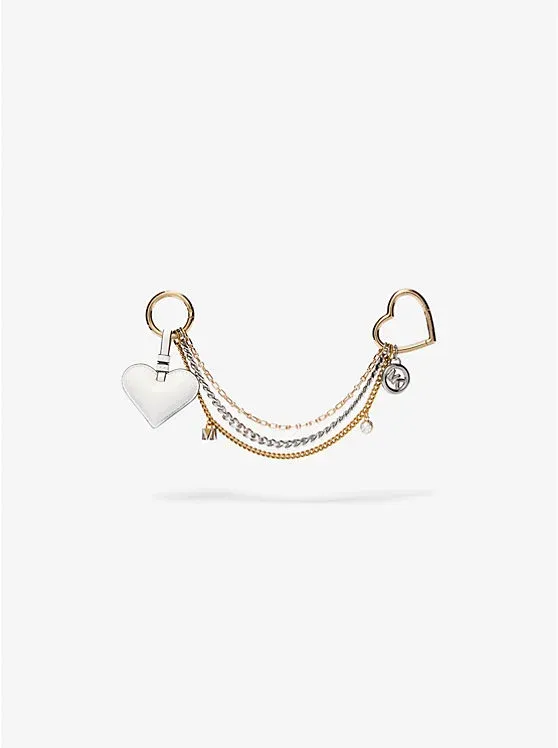 Heart Chain Bag Charm