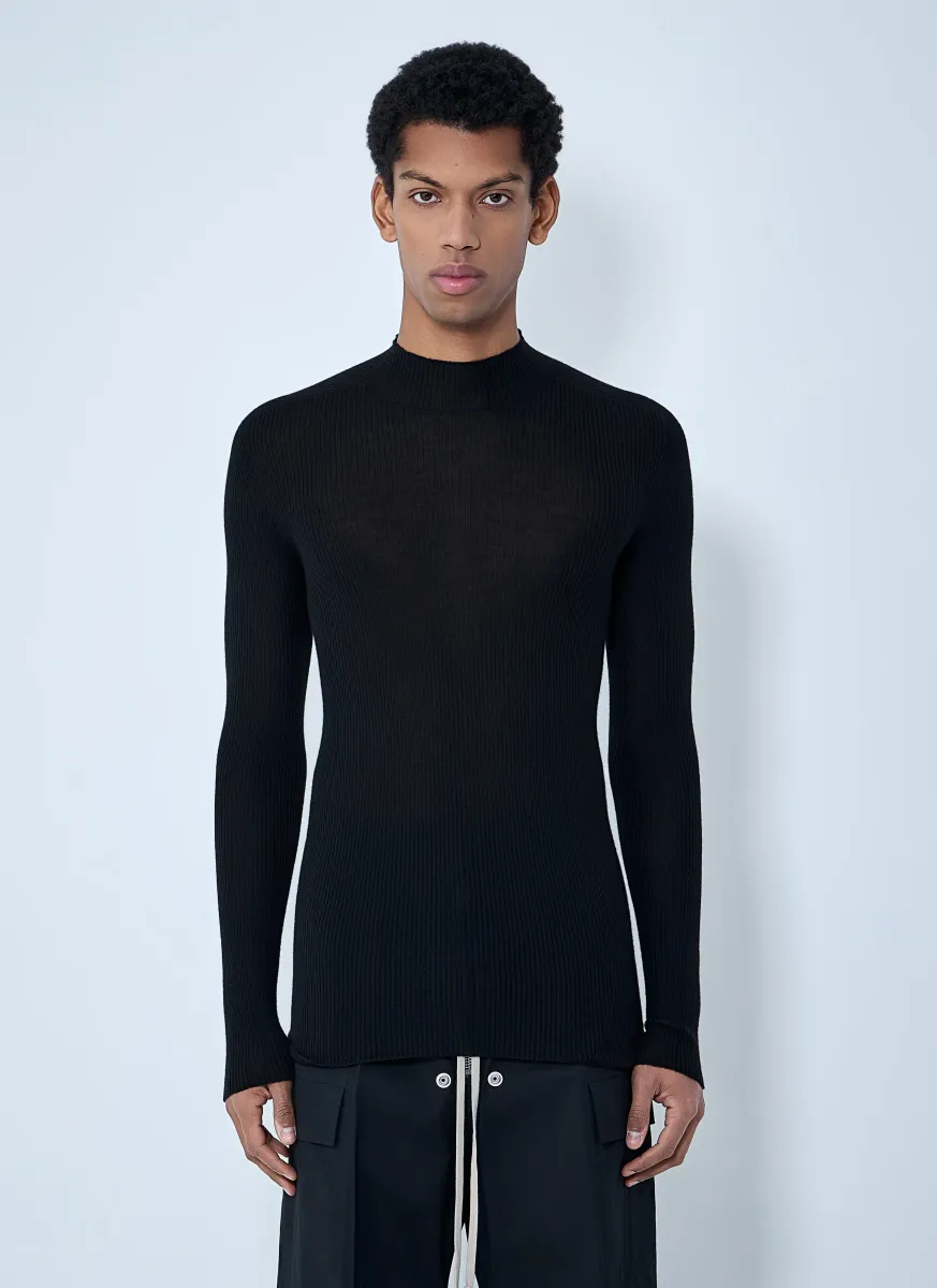 Ribbed Knit Long Sleeve Top