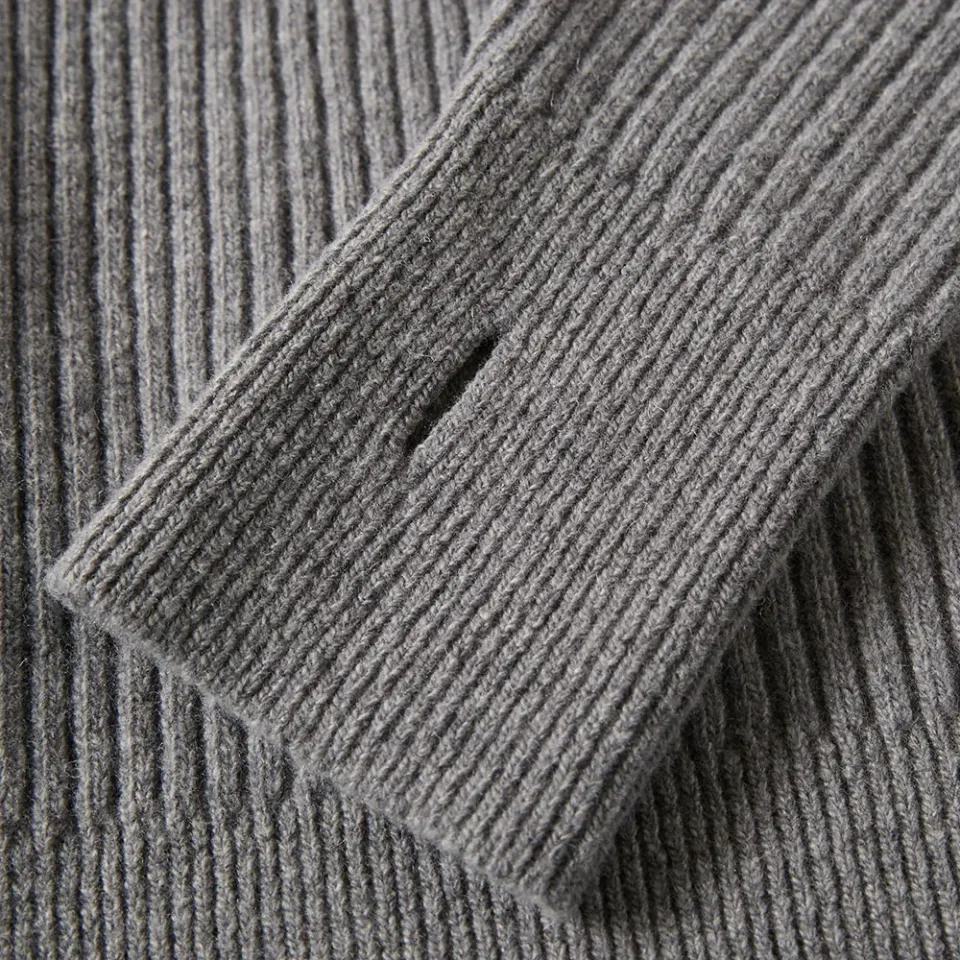 Rib Roll Neck Knit