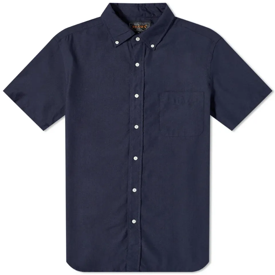 Short Sleeve Button Down COOLMAXÂ Linen Shirt