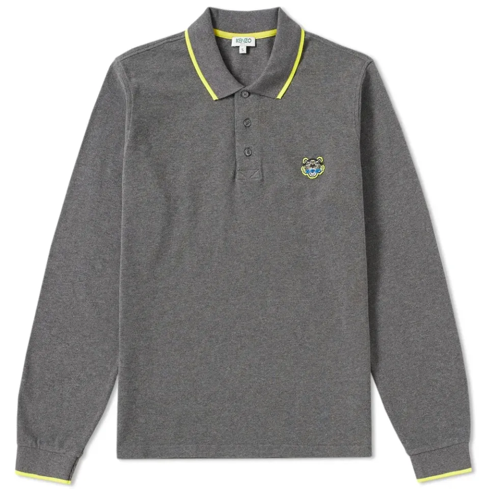 Long Sleeve Tiger Polo