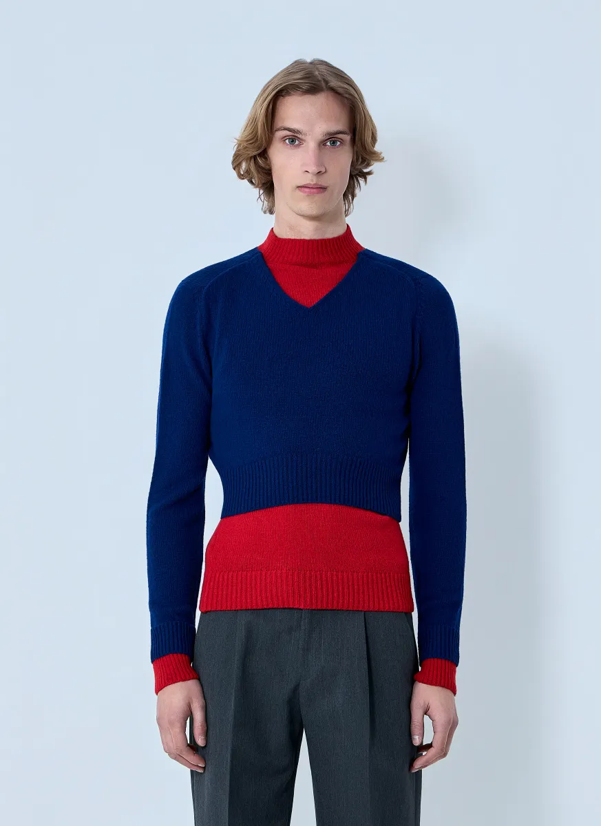 Layered Knit Sweater