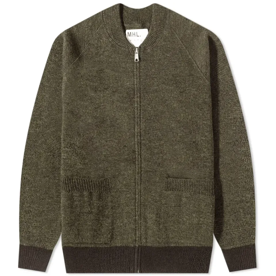 MHL. by Margaret Howell Knitted Bomber Cardigan