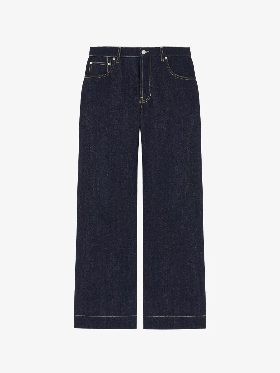 Wide Leg Denim Jeans
