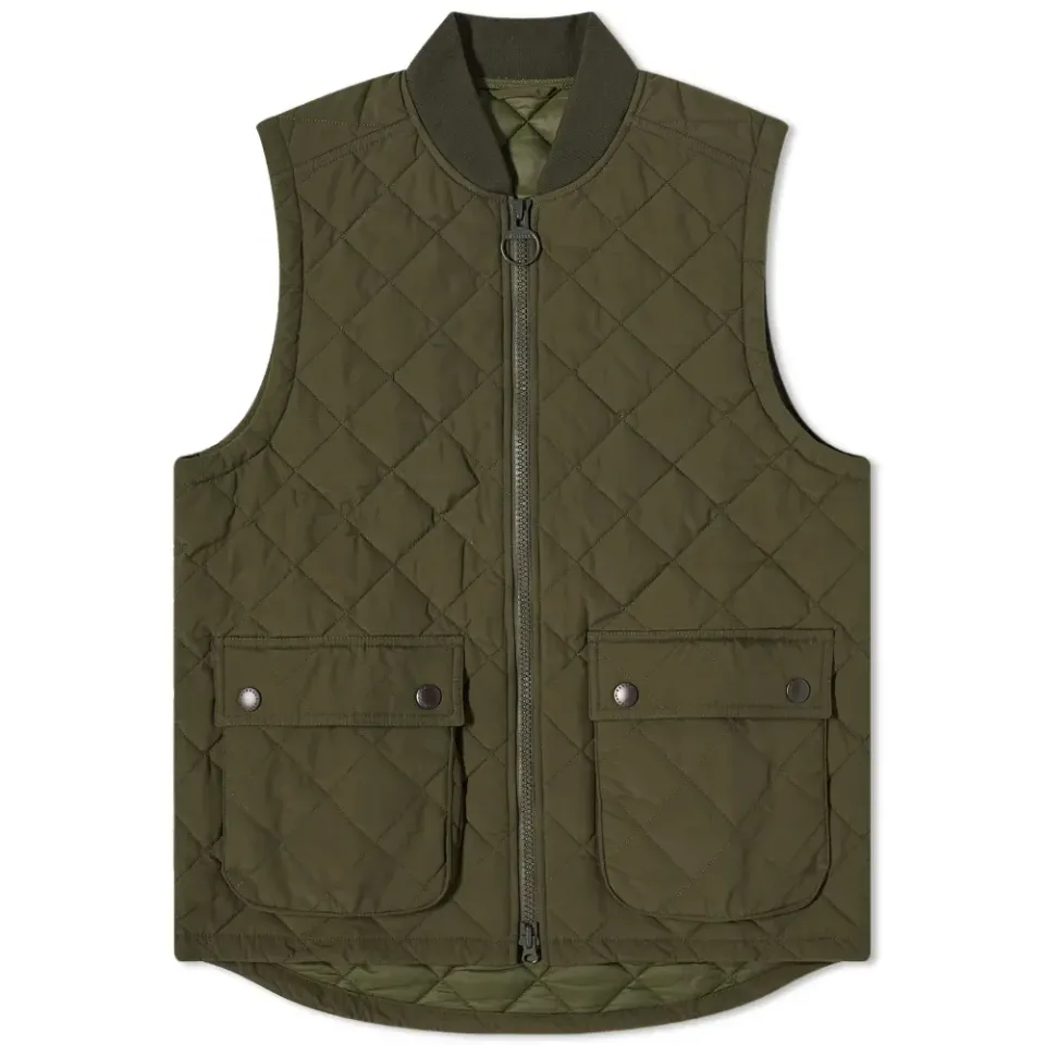 Quilted Rib Collar Vest - Made for Japan