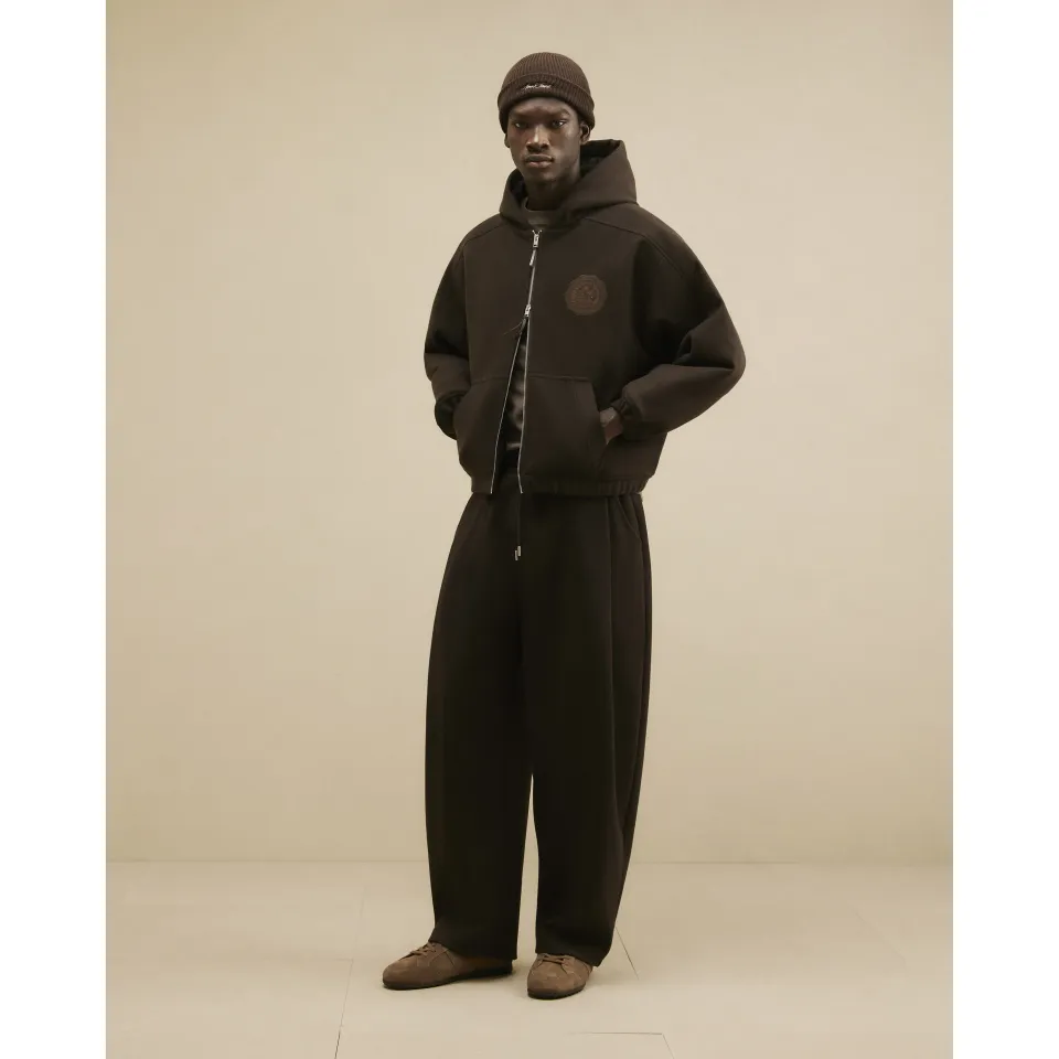 Crest Pleated Barrel Leg Joggers