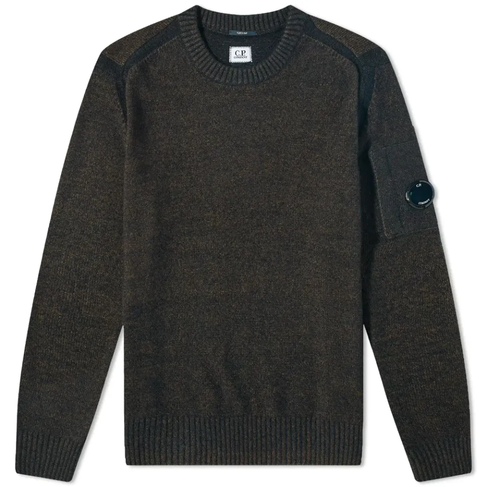 CP Company Fleece Knit Arm Lens Crew Knit