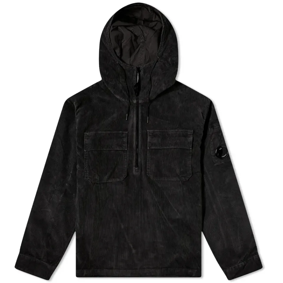 Arm Lens Cord Hooded Overshirt