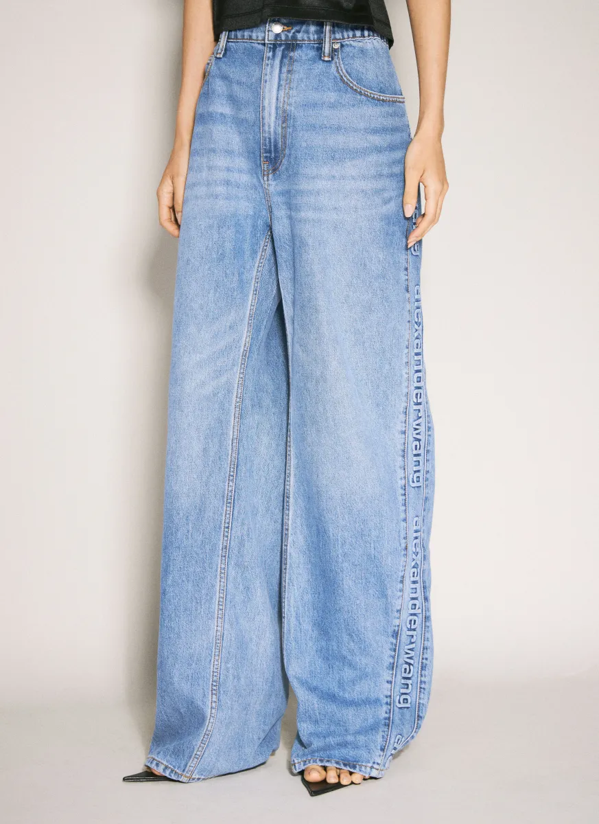 Elasticated Waistband Balloon Jeans