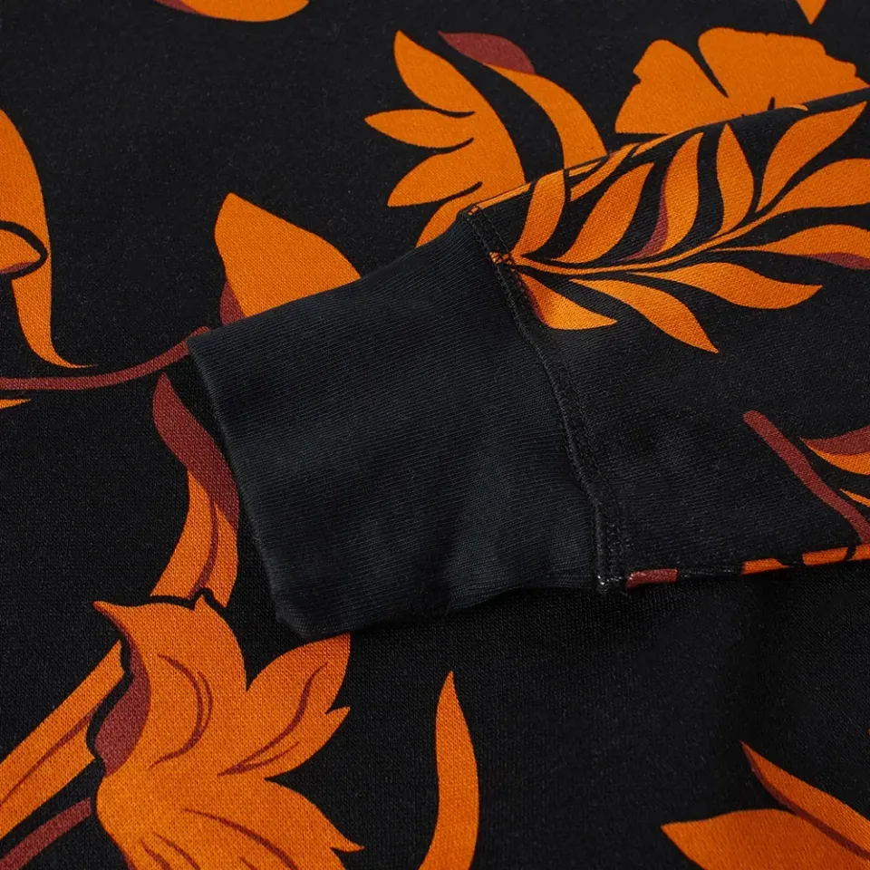 AMI All Over Print Floral Crew Sweat