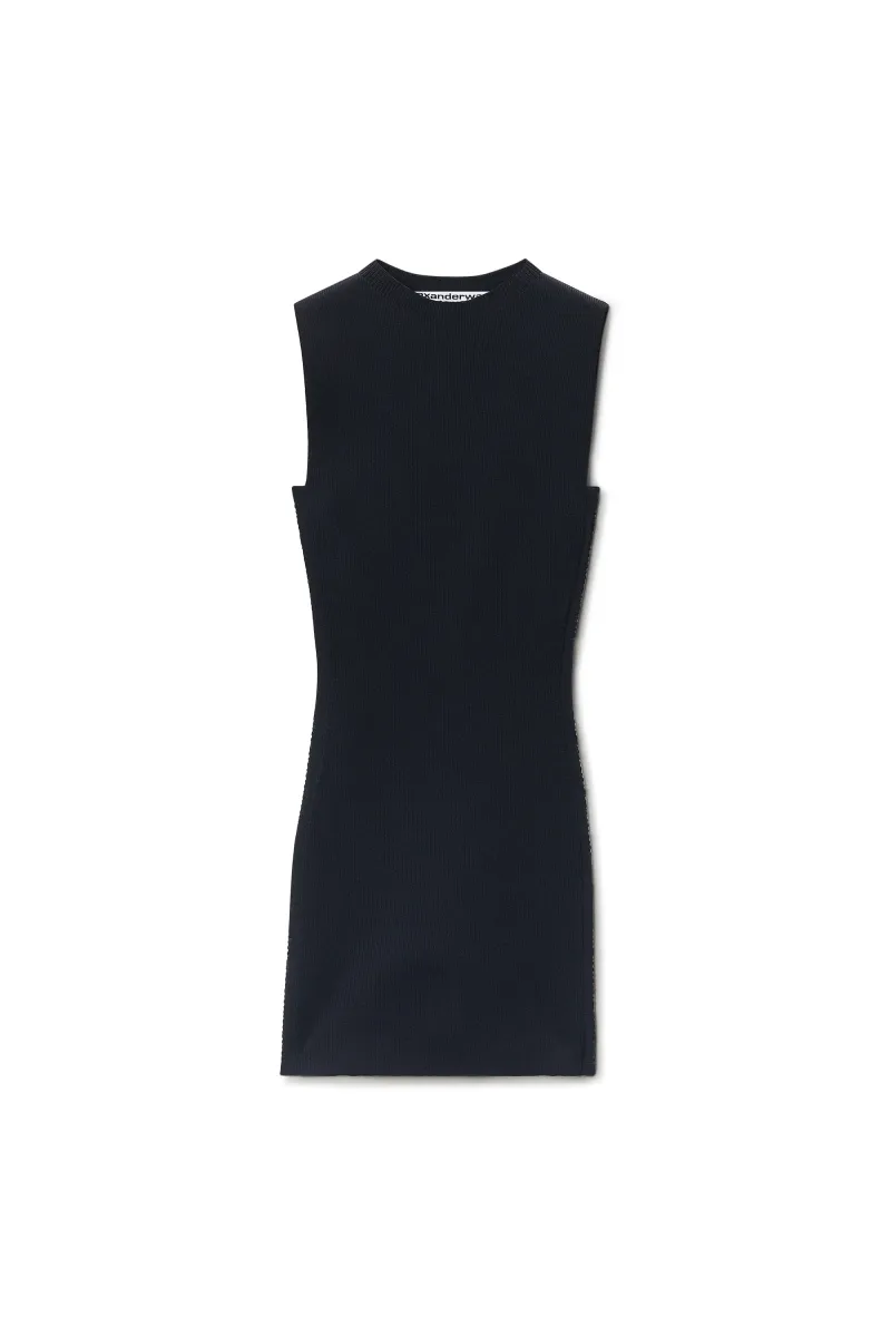 Debossed Logo Mini Dress