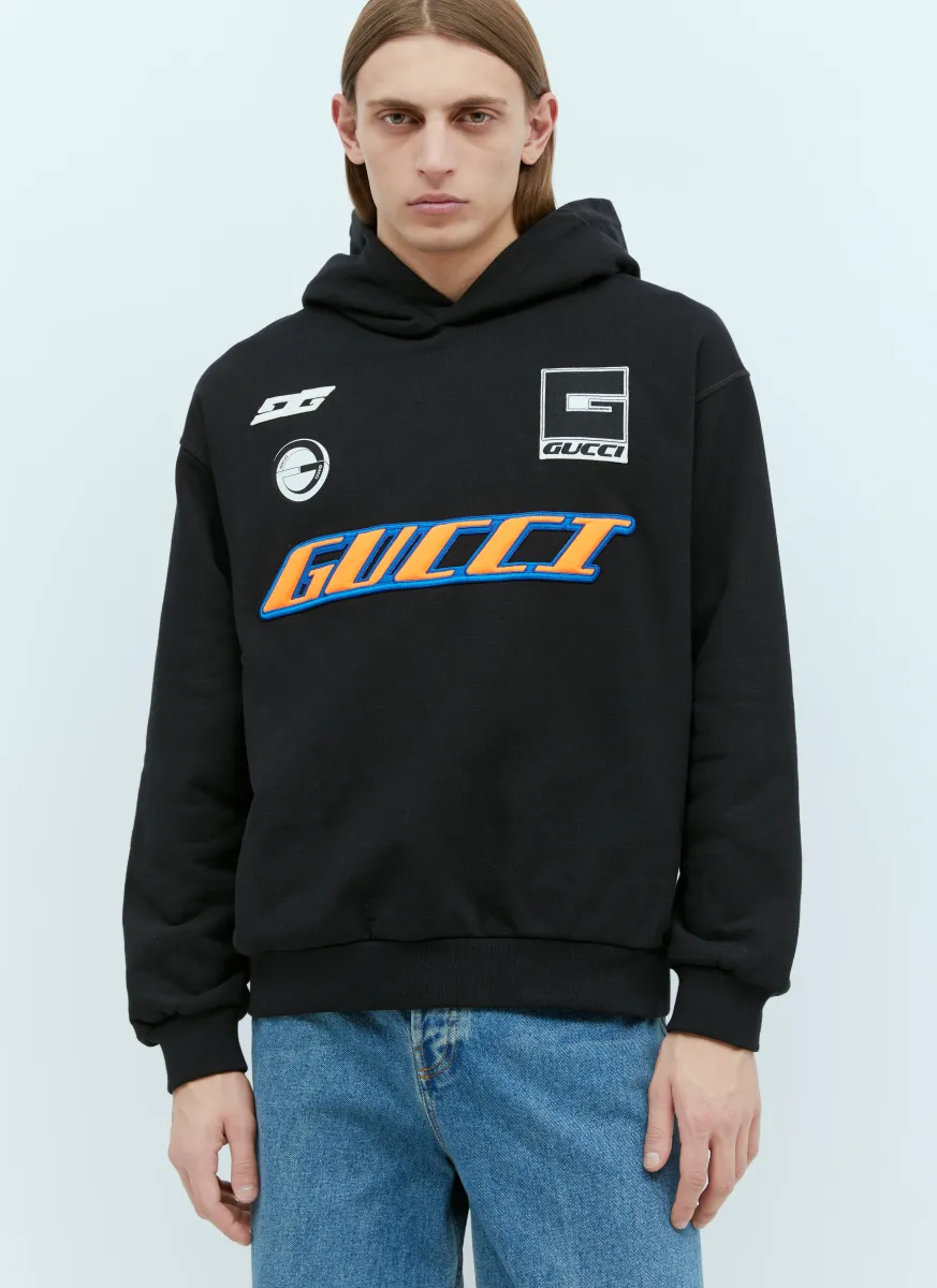 Logo Applique Hooded Sweatshirt