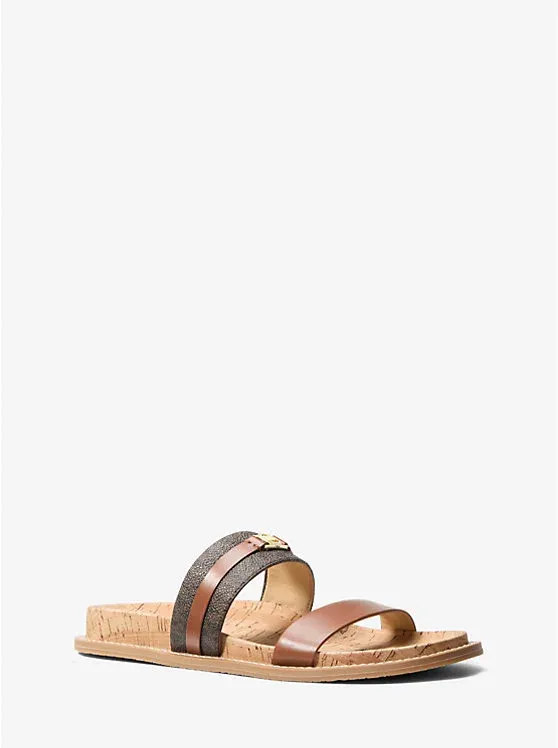 Mandy Signature Logo Flat Sandal