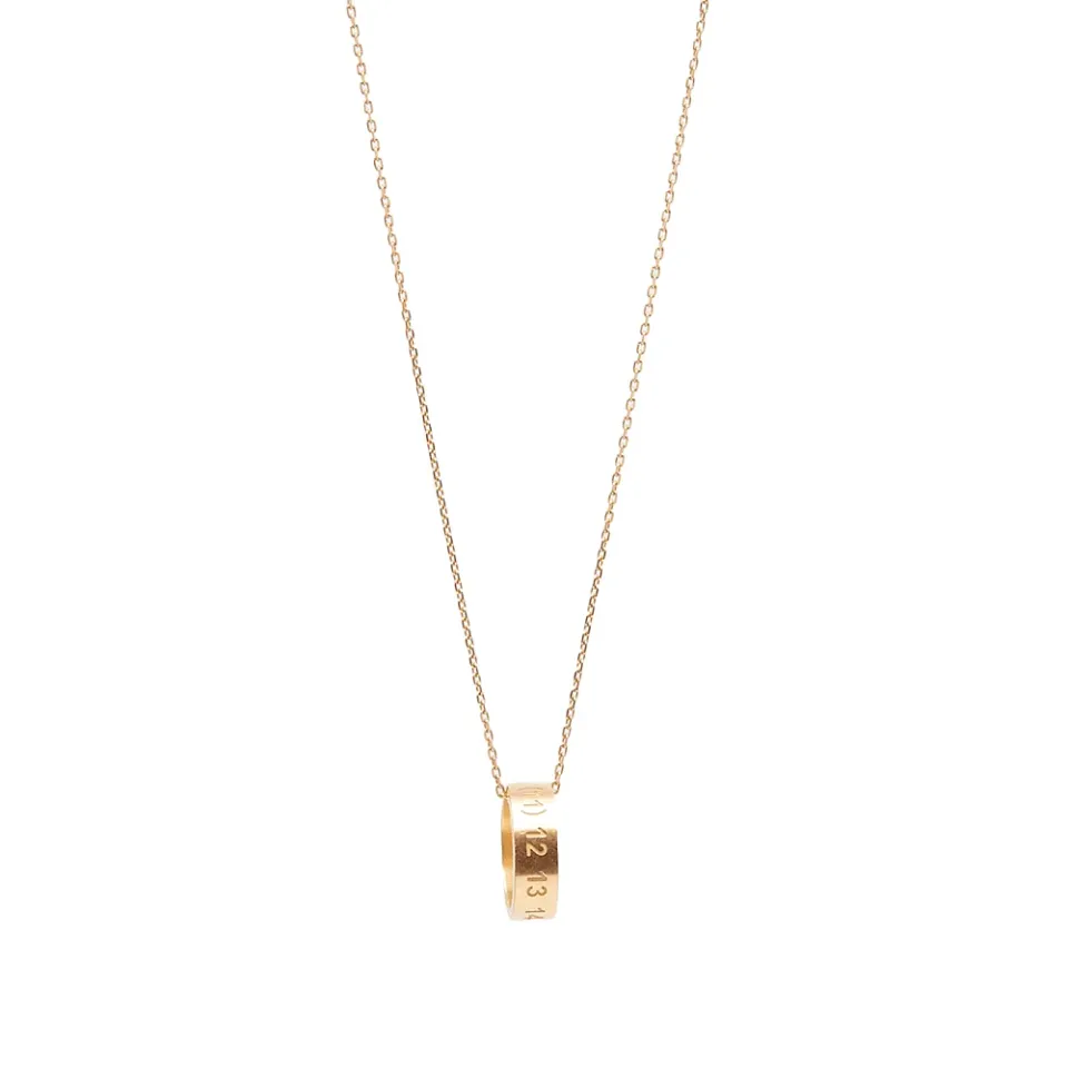 Number Logo Ring Necklace