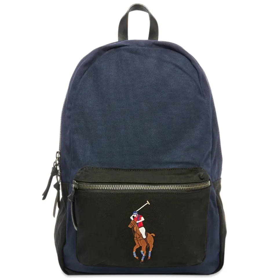 Polo Player Canvas Backpack