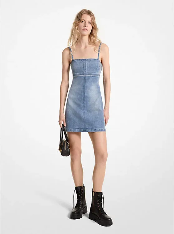 Stretch Denim Mini Dress