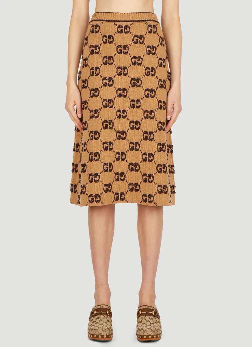 Logo Jacquard Skirt