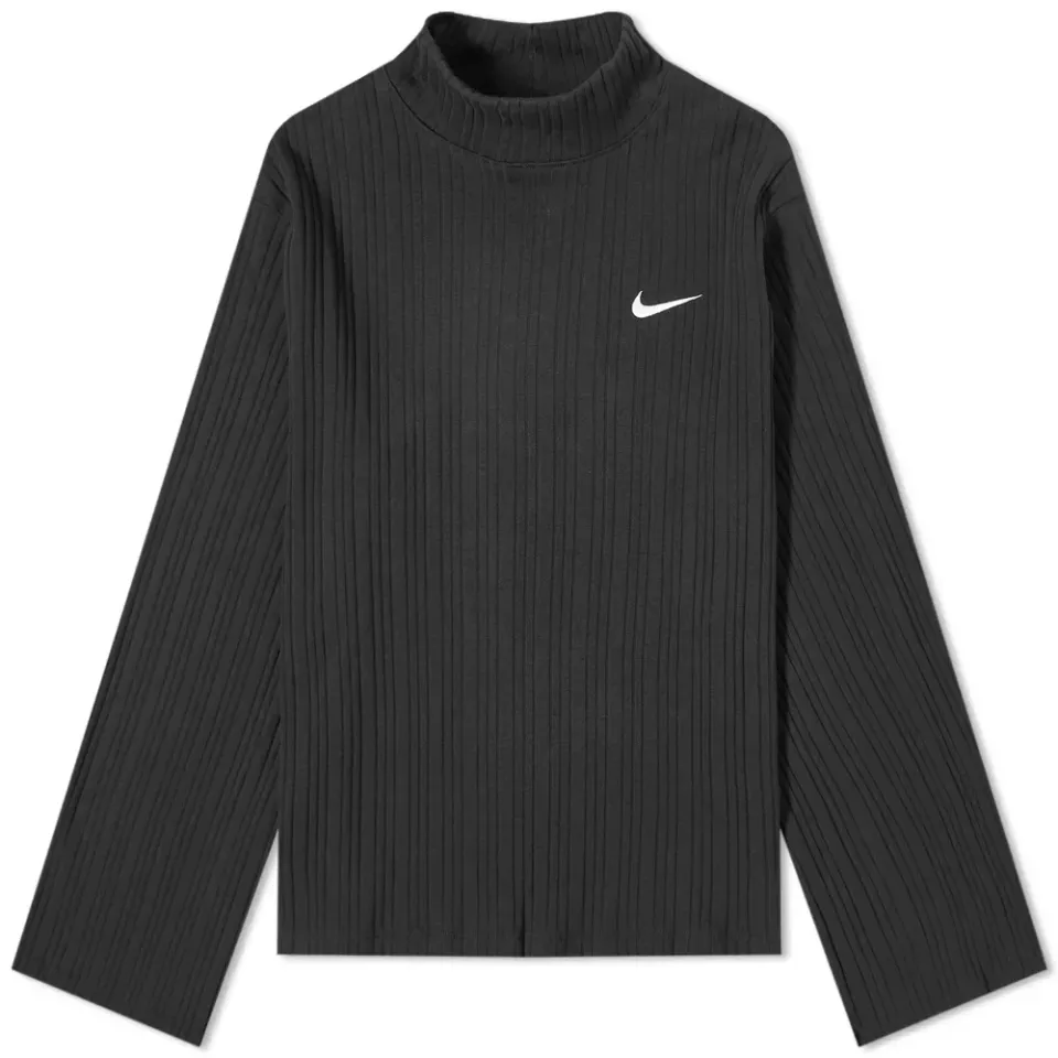 Nike Long Sleeve Ribbed Jersey Top
