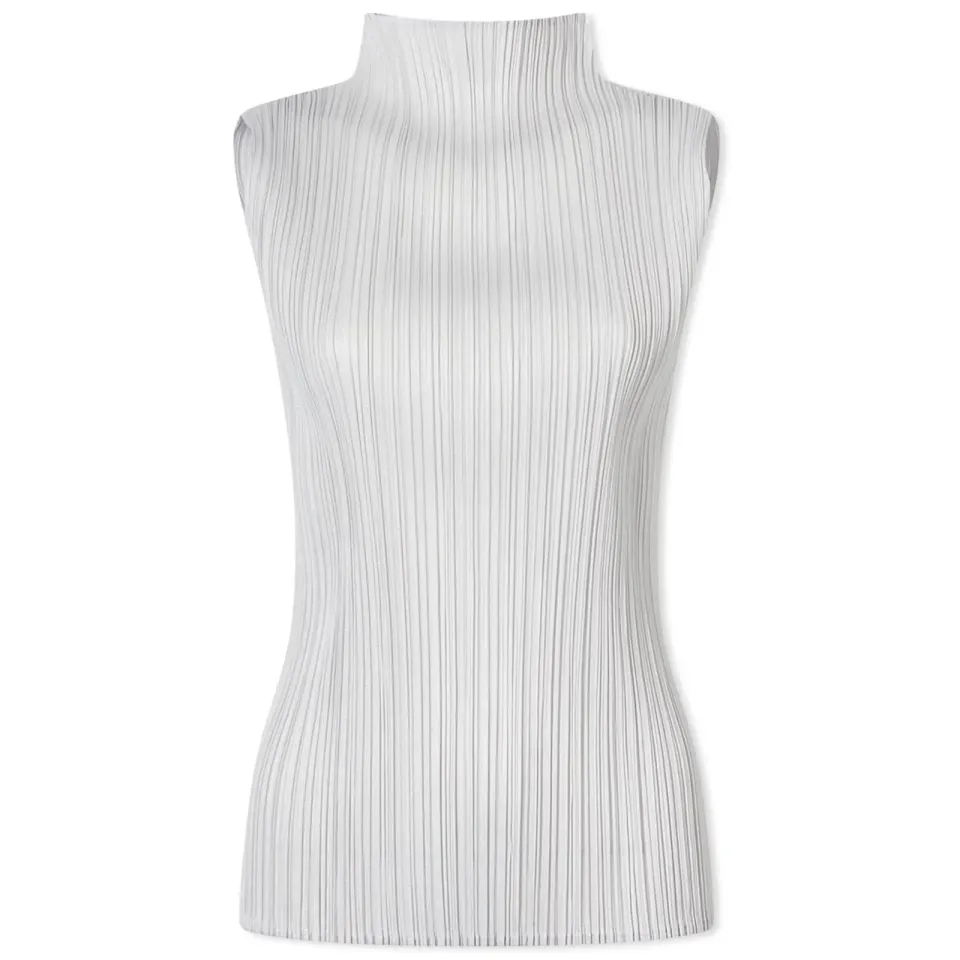 Basics Pleats Roll Neck Vest