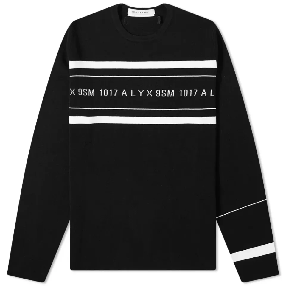 Logo Multi Stripe Crew Knit