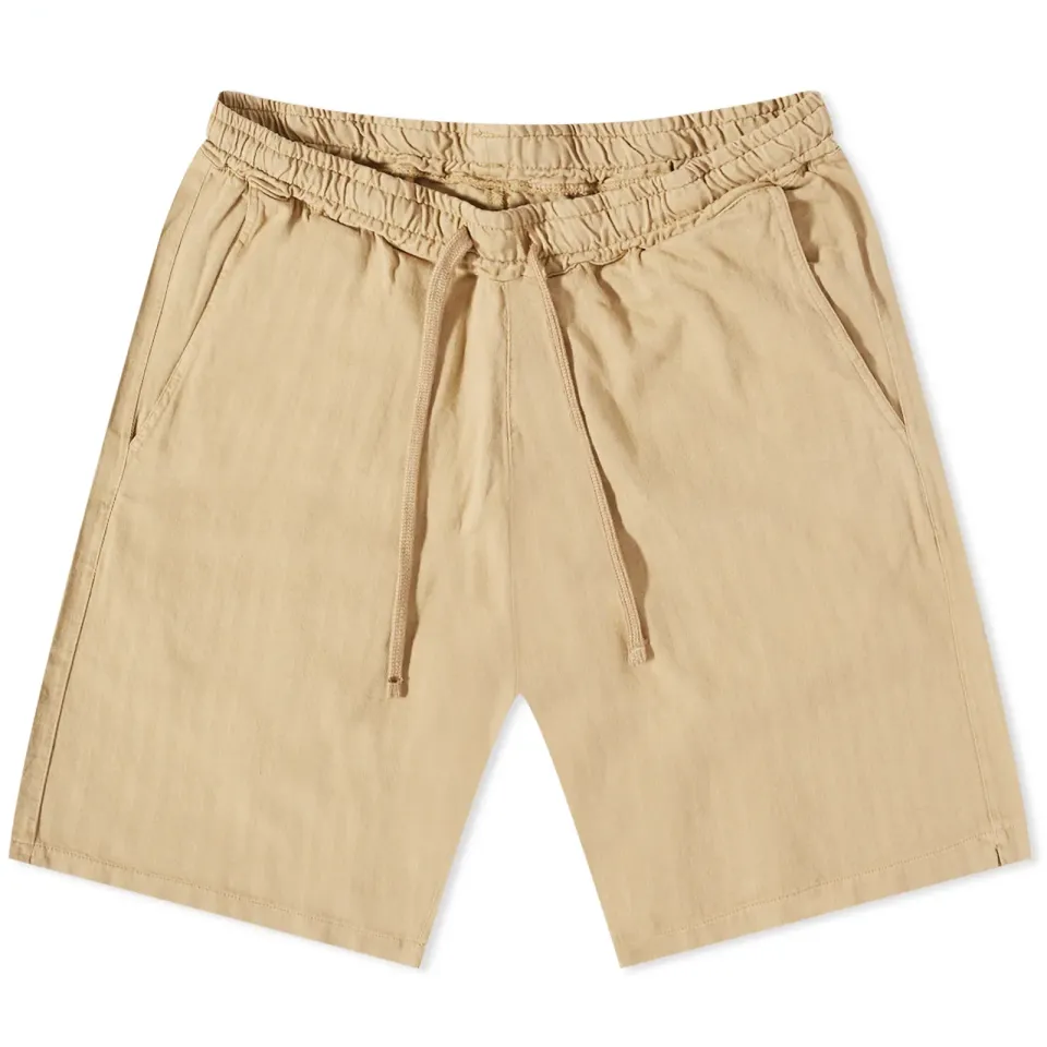 Herringbone Cotton Lumber Shorts