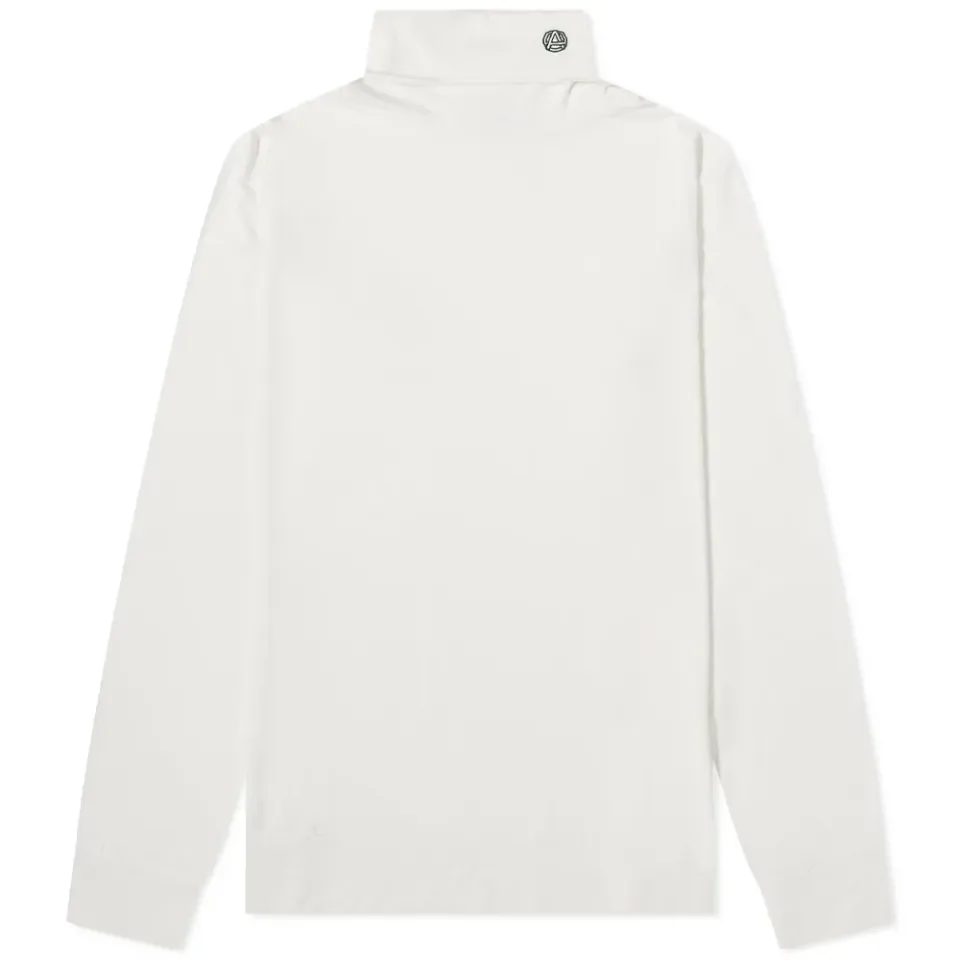 Long Sleeve Emblem Logo Turtleneck T-Shirt