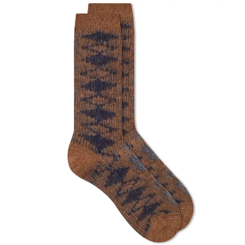 Napping Diamond Jacquard Crew Sock