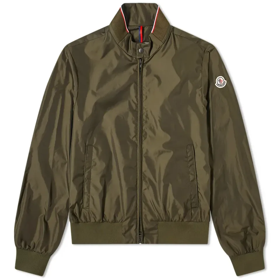 Zip Nylon Harrington Jacket