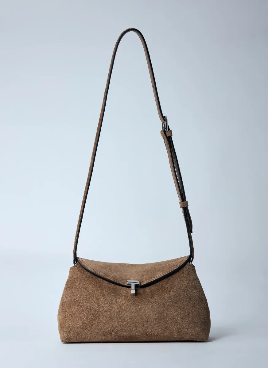 T-Lock Suede Clutch