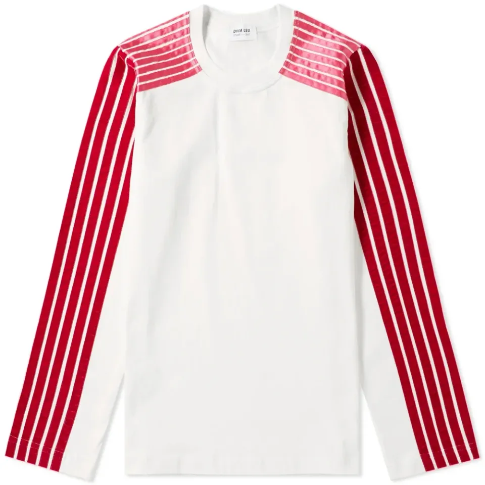 Long Sleeve Jersey Raglan Stripe T-Shirt