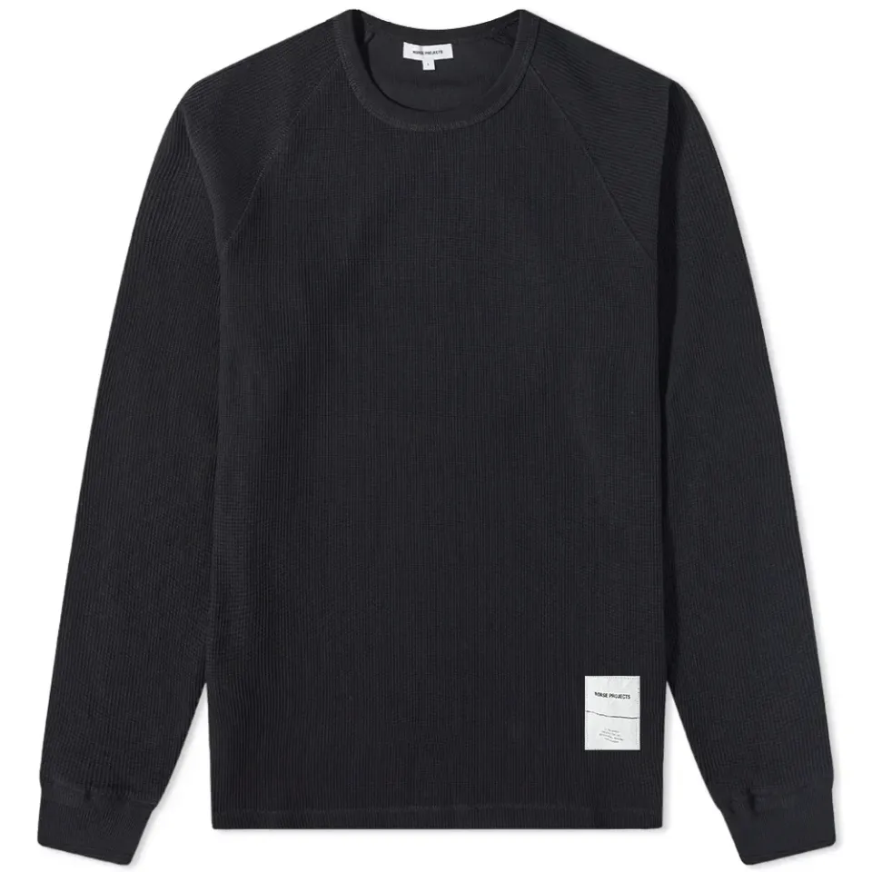 Aske Tab Series Waffle Crew Sweat