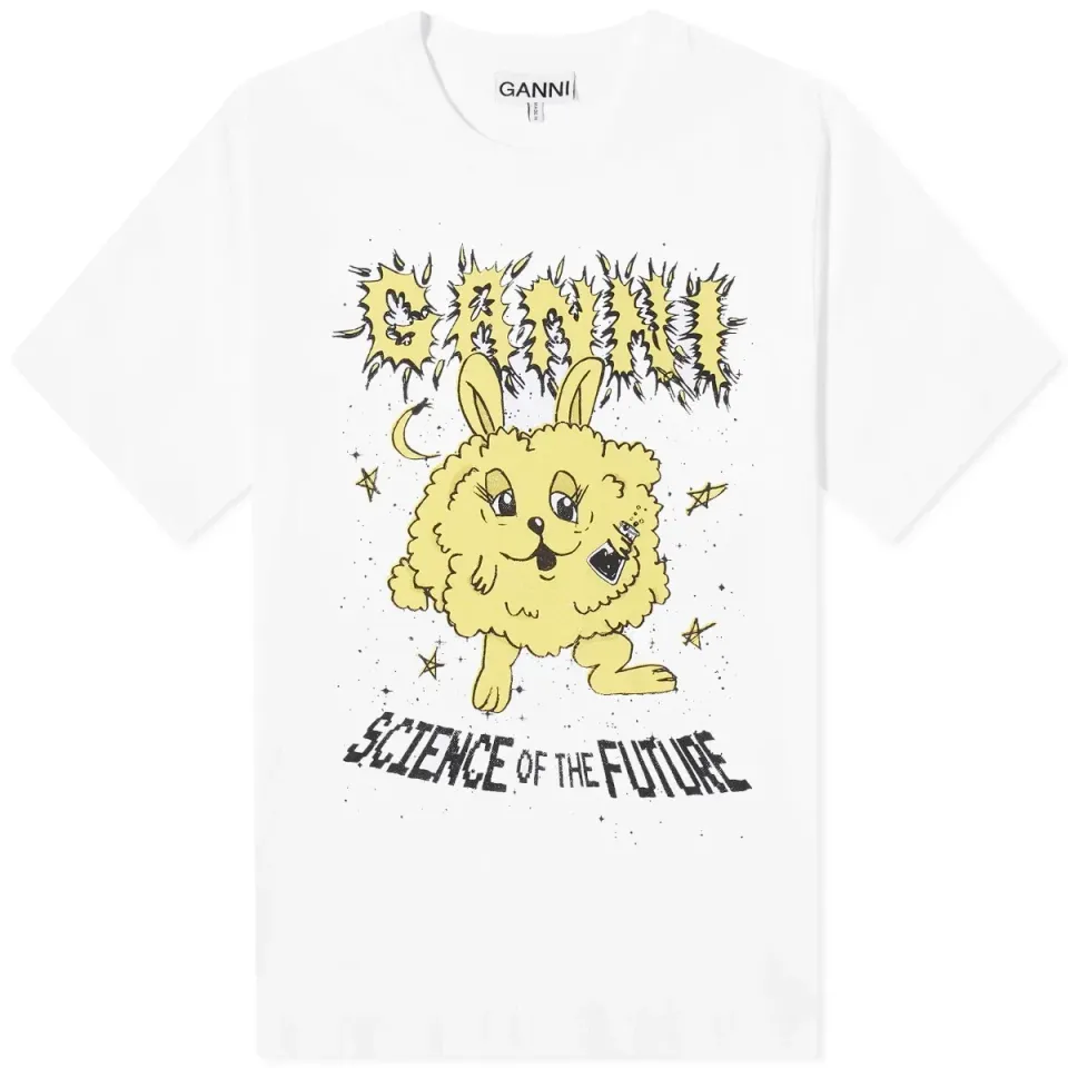 Basic Jersey Yellow Bunny Relaxed T-Shirt