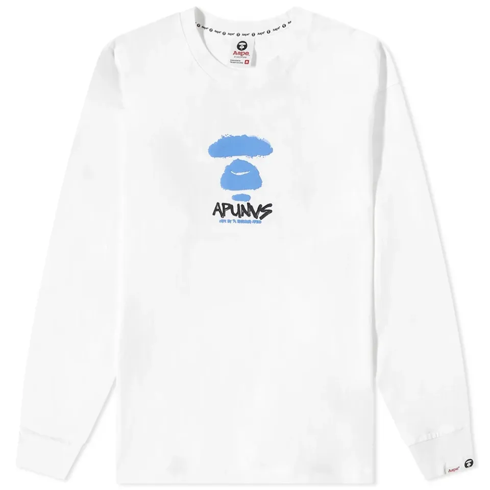 AAPE Long Sleeve Spray T-Shirt