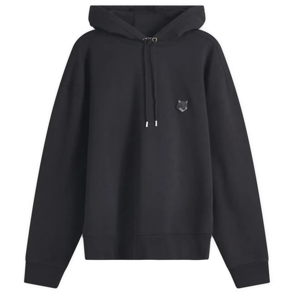 Tonal Fox Head Patch Oversize Hoodie