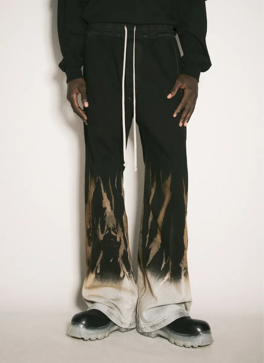 Bleached Hem Jeans