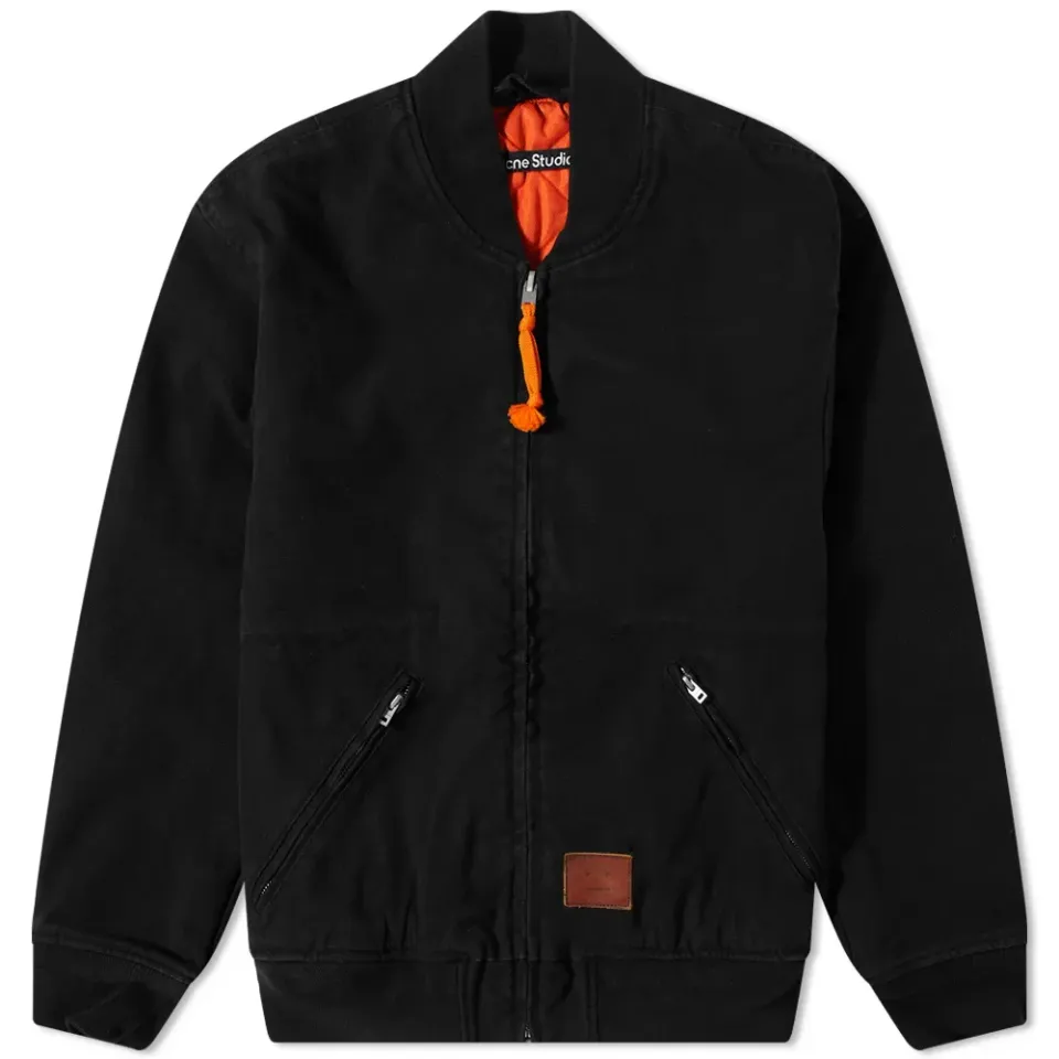 Orgei Canvas Face Bomber Jacket