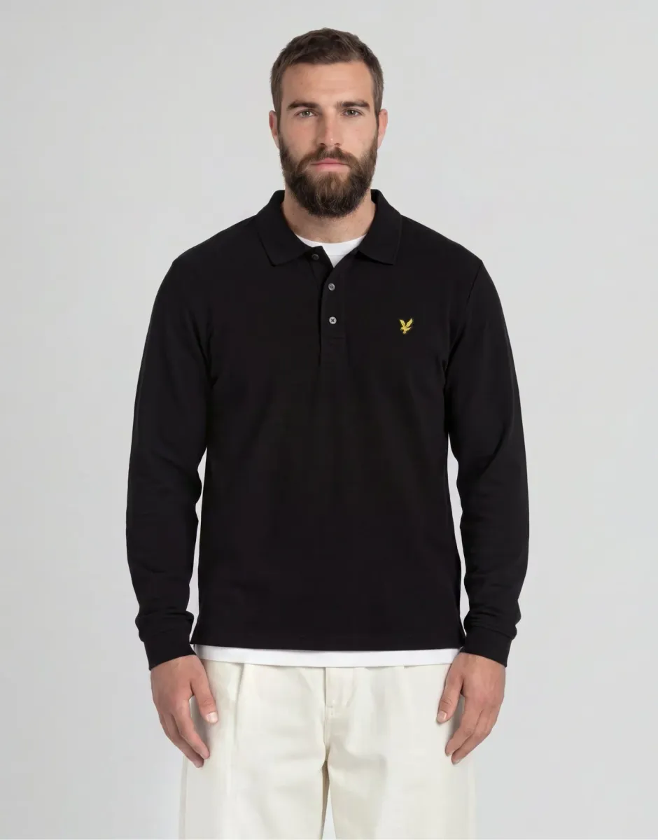 Long Sleeve Polo Shirt Plus