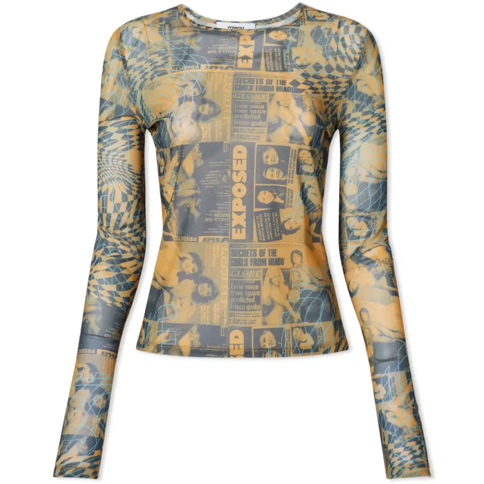 Long Sleeve Mesh T-Shirt
