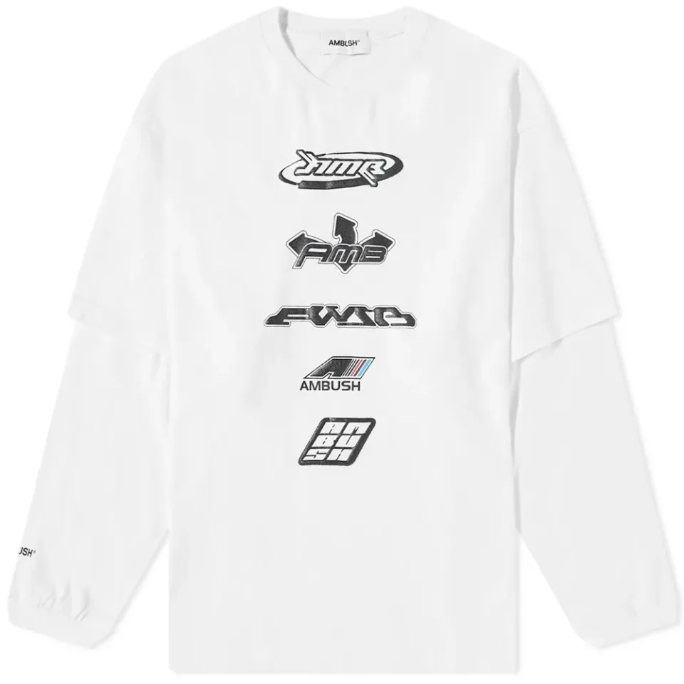 Long Sleeve Graphic Mix T-Shirt