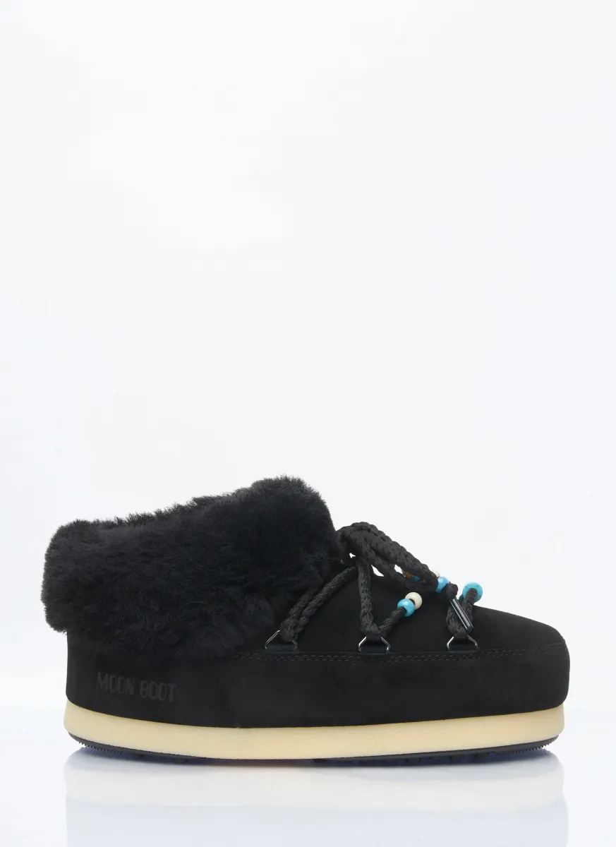 Beads Suede Mules