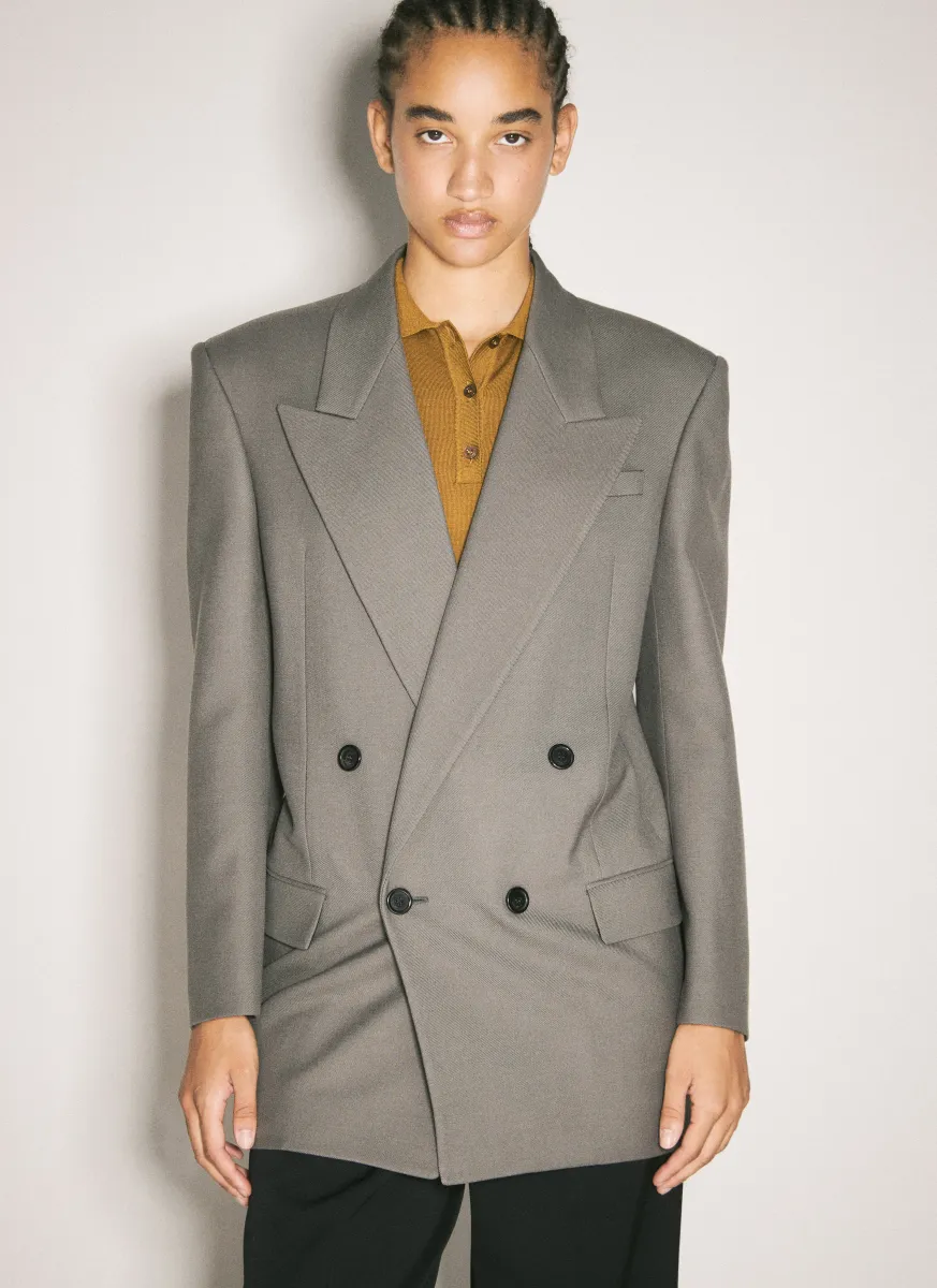 Wool Gabardine Blazer