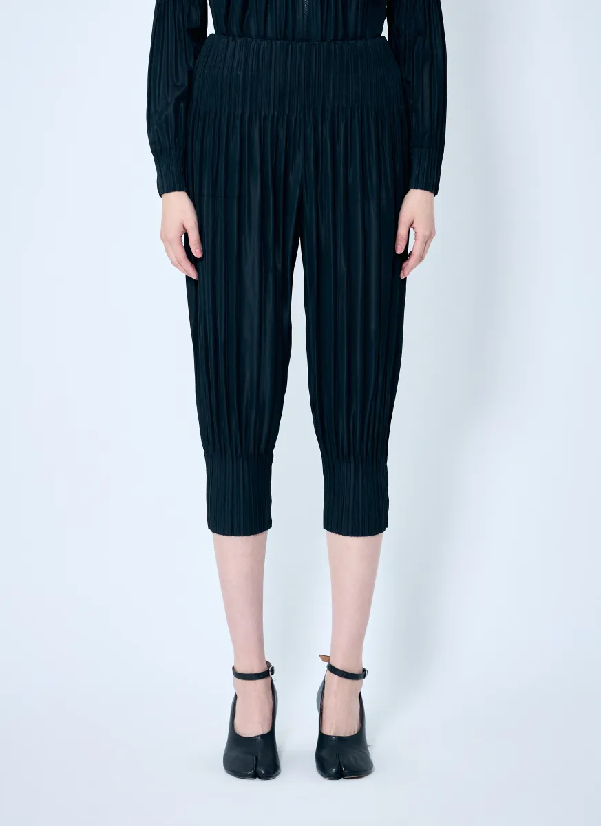 Cropped Pleated Pants