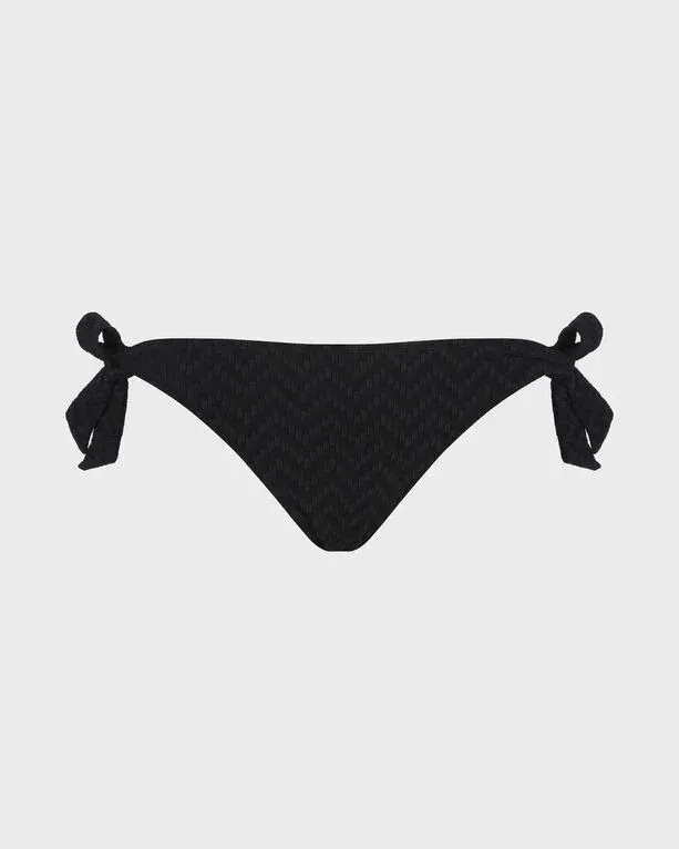 Women Bikini Bottom Mini Brief Jacquard Chevron