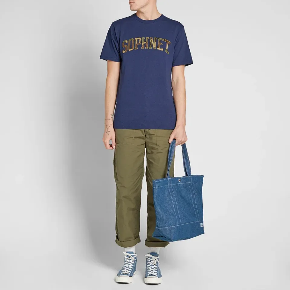 SOPHNET. Camouflage Arch Logo Tee