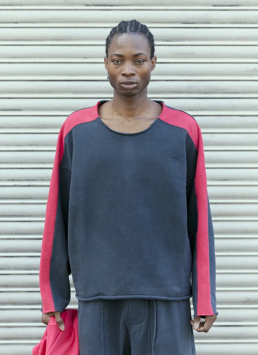 Side Stripe Crewneck Sweatshirt