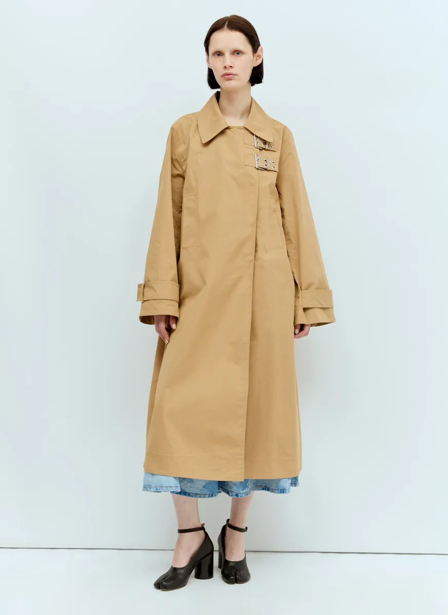 Cotton-Twill Buckle Coat