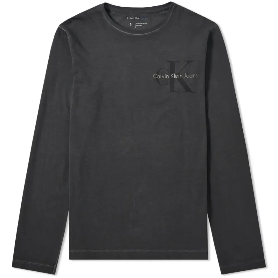 Jeans Long Sleeve Tribute Washed Icon Tee