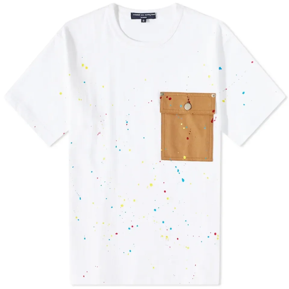 Paint Splatter Pocket T-Shirt
