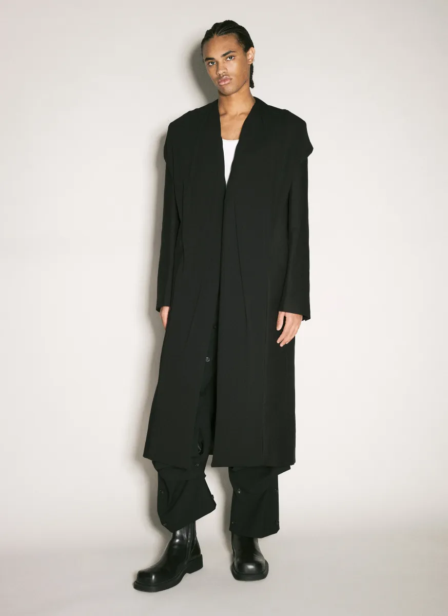 Draped Hood Coat